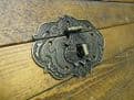 Lock Clasp Box Closer Latch Hasp Ornate c/w Screws Bronze Finish C036