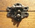 Metal Buckle Catch Latch Hasp for Small Box Lid Antique Bronze Finish C041