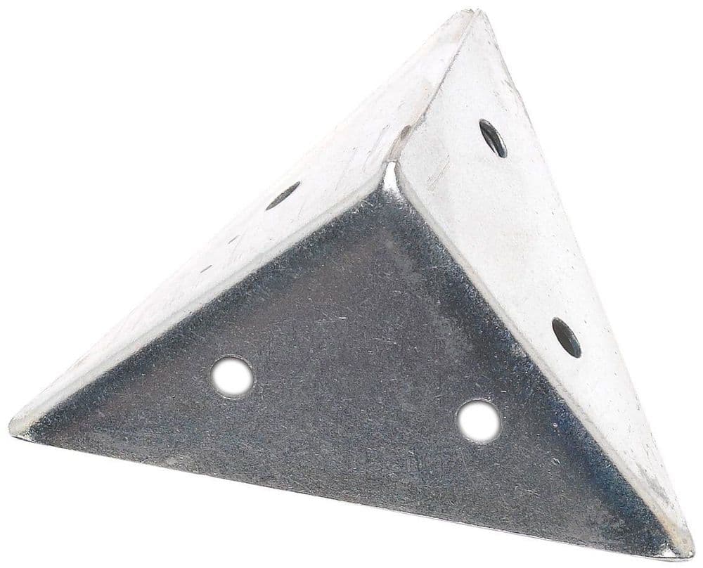 NEW 45mm x 45mm Zinc Plated Pyramid Corner Angle Bracket Pack of 10 CEN007