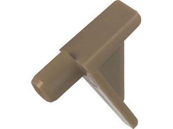 NEW BEIGE SHELF SUPPORT PLUG IN STUDS 6mm HOLE 20 pack C051