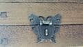NEW Lock clasp butterfly box latch hasp ornate c/w screws bronze finish C120