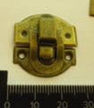NEW Pair of metal buckles catches latches for small box etc bronze finish C026