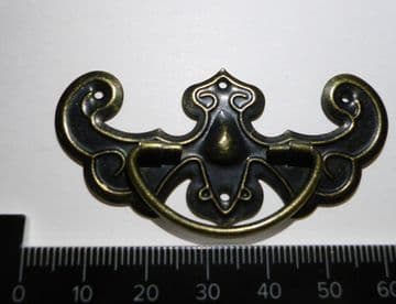 NEW Pair of metal drawer handles ornate antique finish complete with pins C013
