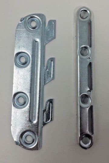 NEW Set of Bed fittings connectors brackets joiners replacement hook in, 130mm