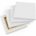 Pack of 1 Stretched Blank Square Canvas for Painting 15 x 15 cm (6