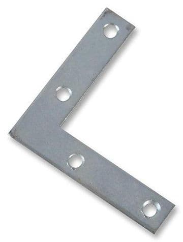 Pack of 10 100mm (4") Corner Plates Mending Bracket Support CEN003