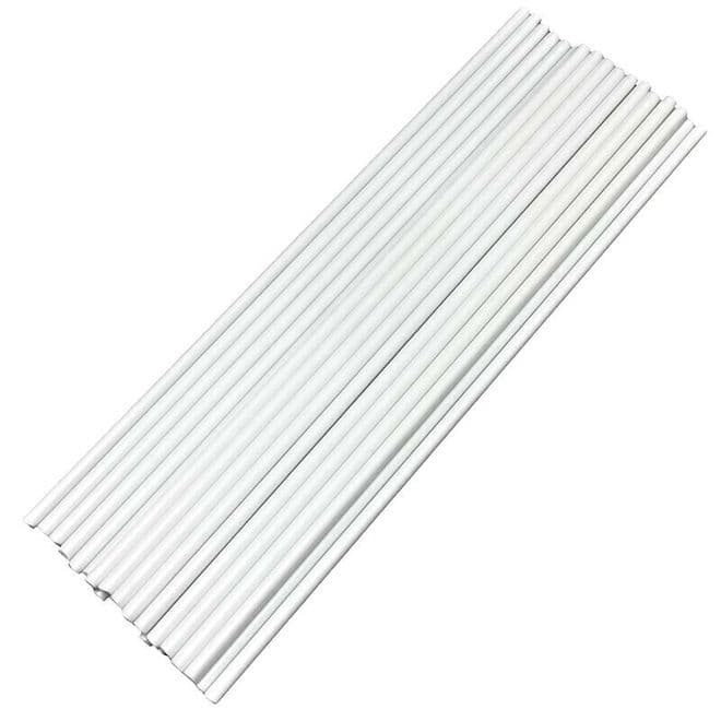Pack of 10 White Plastic Cake Dowels Stirrers Sticks 12