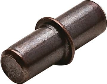 Pack of 12 Shelf Supports Plug in with Collar, Bronze Fits Ø 5 mm Hole C130