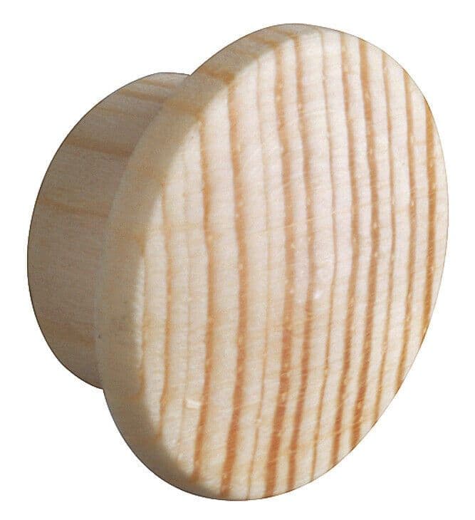 Pack of 2 Screw Cover Caps Solid Pine Wood Fits 10mm diameter hole BE005