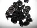 Pack of 25 PLASTIC TRIM COVER CAPS COUNTERSUNK SCREWS choose colour