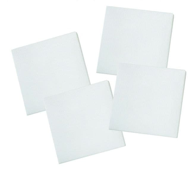 Pack of 4 Blank Artist Canvas White Stretched Mini Art Craft 7.5cm X 7.5cm