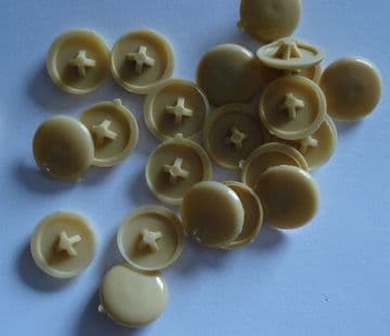 Plastic MAPLE Press-Fit Pozi Screw Head Covers Caps choose pack size 50 or 100