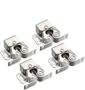 Roller Catch Cupboard Cabinet Door Latch Twin Double Catches Caravan Boat