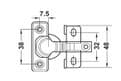 Short Sleeve Hinge Door Hinge Furniture Hinges Cabinet Hinges Caravan Hinge