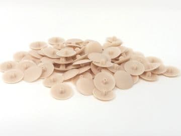 Stone Beige Bifix Press-Fit Pozi Screw Head Covers Caps choose pack size 50 or 100