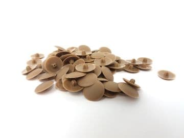 Walnut Bifix Press-Fit Pozi Screw Head Covers Caps choose pack size 50 or 100