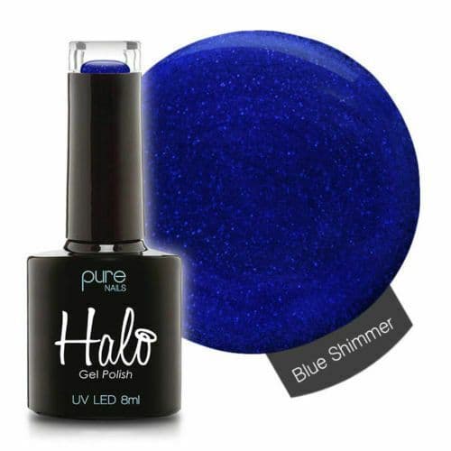 PURE NAILS - HALO GEL POLISH - BLUE SHIMMER - 8ML - LATEST COLLECTION
