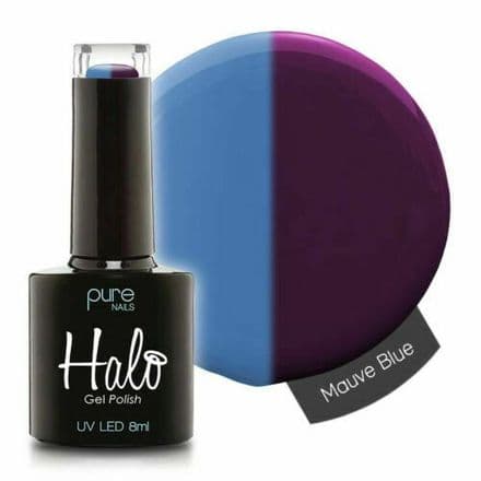 PURE NAILS - HALO GEL POLISH - REACT MAUVE BLUE - 8ML - LATEST COLLECTION