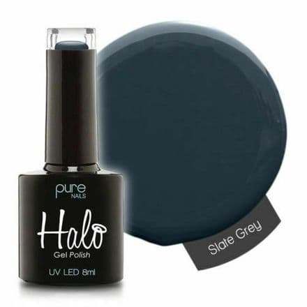 PURE NAILS - HALO GEL POLISH - SLATE GREY - 8ML - LATEST COLLECTION
