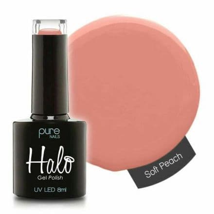 PURE NAILS - HALO GEL POLISH - SOFT PEACH - 8ML - LATEST COLLECTION