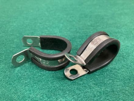 ''P'' Clip 22mm (7/8") Stainless Steel+ | 240