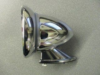 Racing Mirror, 60s Style, Chrome, Flat | 904