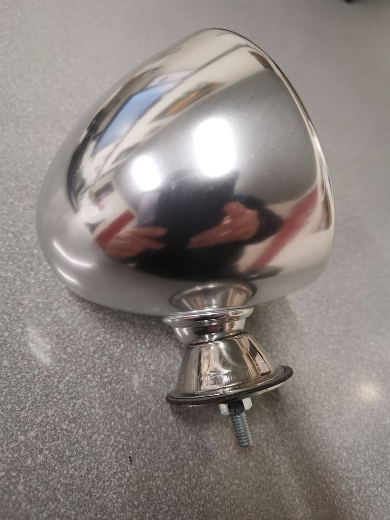 Racing Mirror, 60s Style, Chrome, (Raydot) Elan | 909