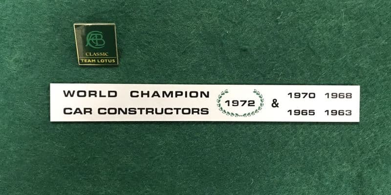 World Championship Badge 5 Year | 777