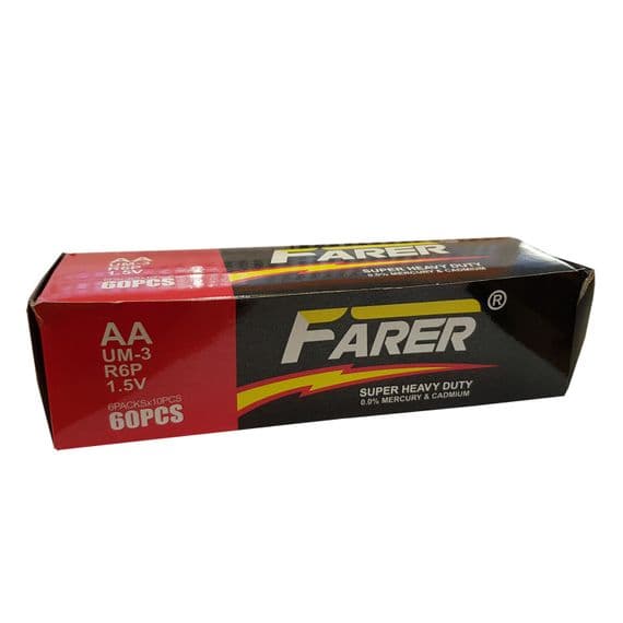 1 BOX (60 batteries) Type AA 1.5V BATTERIES torch light radio lamp