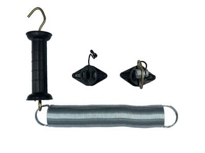 1 x Electric Fence Spring Gate Insulator handle + Diamond pin lock insulators