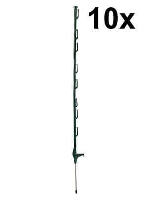 10 x 4ft (120cm) Electric Fence Green Poly Posts fence Stakes tape rope