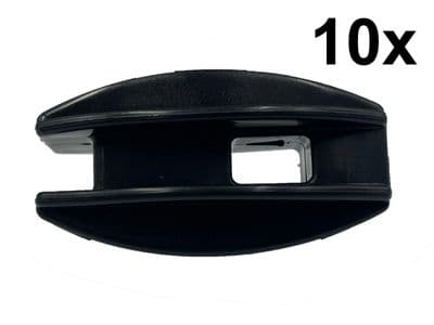 10 x Electric Fence Black Corner Insulator polyrope wire farm equestrian