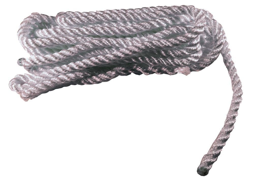 10 x FENDER ROPES 8mm x 1 5 metre WHITE 3 strand POLYESTER LINES hand ...