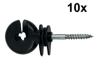 10 x Ring Insulators Electric Fencing post fence polyrope polytape horse cattle