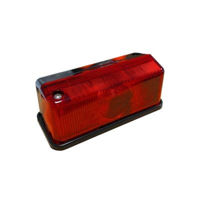10 x TRUCK TRAILER MARKER LIGHTS (TR020R) RED + BLACK LENS E4 approval