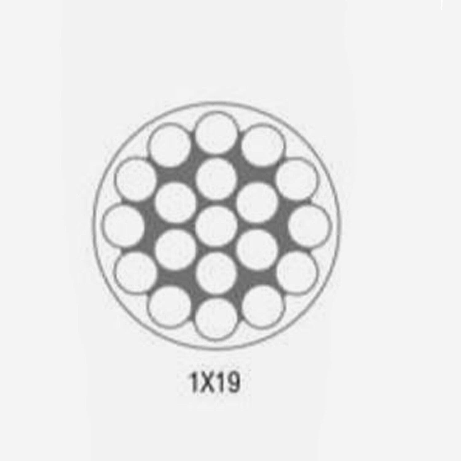 100 metres 2 5mm 1 x 19 STAINLESS STEEL MARINE GRADE WIRE ROPE yacht