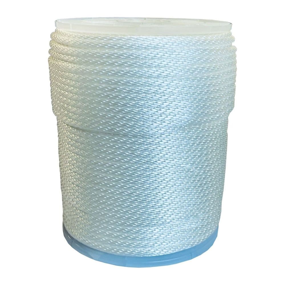 100 metres 6mm WHITE SOLID BRAIDED STARTER ROPE engine recoil law motor ...