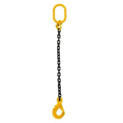 10mm 3.15T SINGLE LIFTING CHAIN SLING + SELF LOCKING 'AUTOLOCK' HOOK 1m to 6m