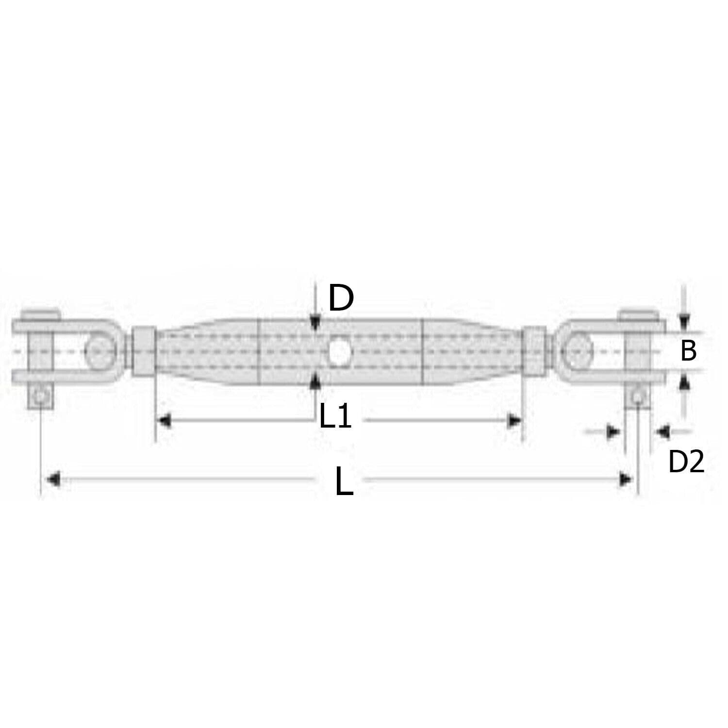 10mm STAINLESS STEEL RIGGING SCREW TOGGLE and TOGGLE marine ...