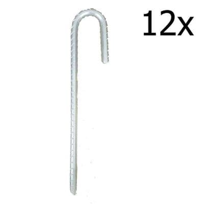 12 x H/D GROUND STAKES REBAR TENT PEGS 10mm x 30cm bouncy castle gazebo marquee