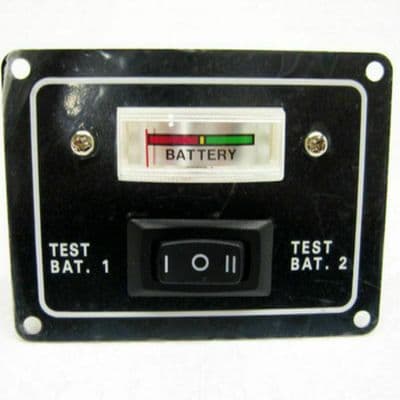 12V 2 WAY BATTERY TEST SWITCH PANEL IP65 WATER RESISTANT GAUGE ROCKER BOAT