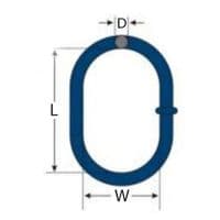 13mm x 2.7T WLL 13B6 FRAM SINGLE MASTER LINK wire rope chain lifting sling oil