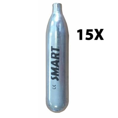 15 x 12g  Co2 'SMART' GAS CAPSULE CARTRIDGES pistol gun air rifle airgun