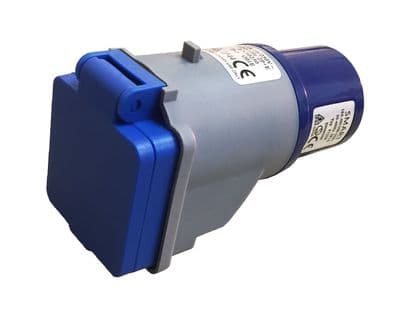 16 amp PLUG - 13 amp UK SOCKET ADAPTOR 3 pin converter caravan camping G01E