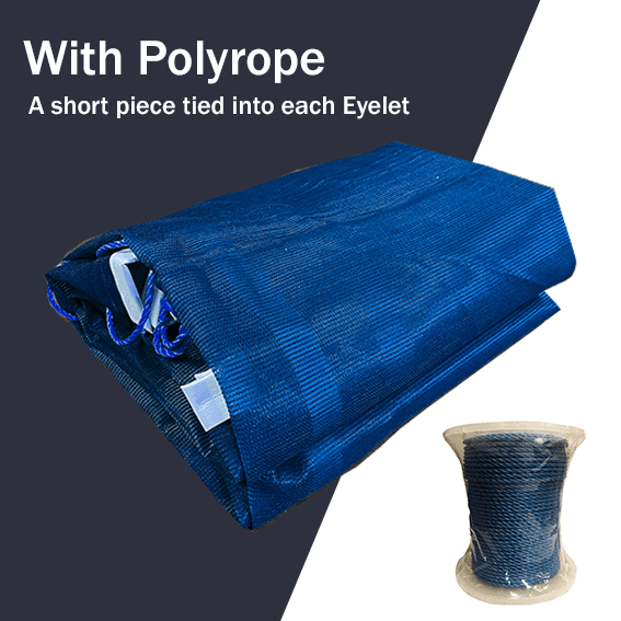 16FT x 12FT PVC Coated Skip Net Ultra Heavy Duty 250gsm Debris Netting ...