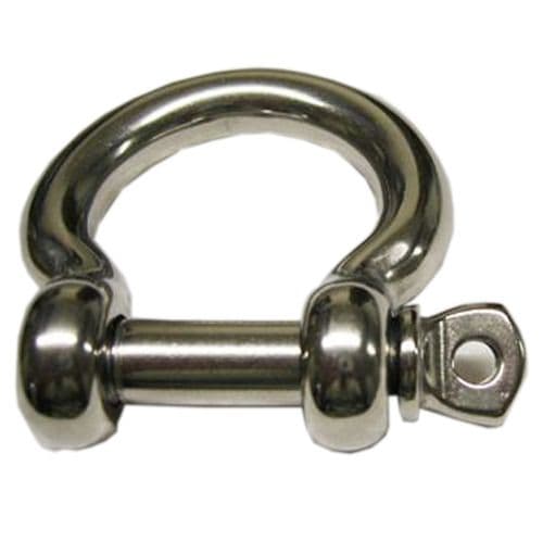 16mm STAINLESS STEEL MARINE BOW SHACKLE yacht boat deck rigging chain rope