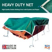 18ft x 10ft High Quality Skip Net – Heavy Duty 200gsm Debris Netting Cover