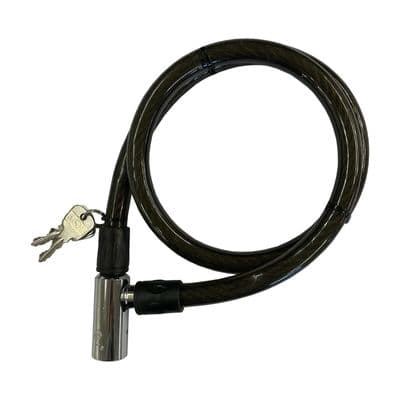 19mm x 1150mm BIKE ROPE CABLE LOCK (9212) door gate shed motorcycle padlock