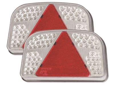 2 (1 pair) x LED 12v LED REAR TRAILER TAIL LIGHT (TRL002) truck lamps caravan