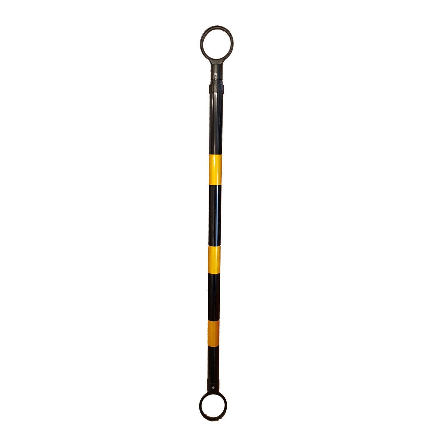 2 metre TELESCOPIC SAFETY BARRIER POLES for traffic cones or posts ...